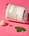 strawberry candle.