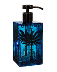 Florio liquid soap in a glass dispenser