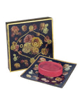 Rose Antiche glass bowl with soap