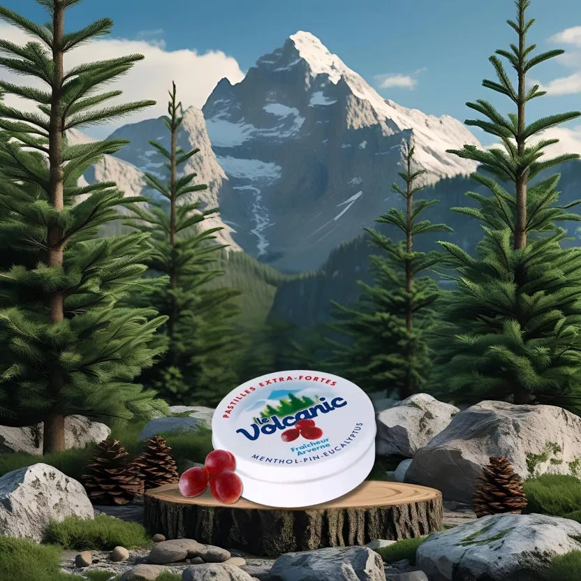 Le Volcanic Pastillen extra-stark (Menthol-Kiefer-Eukalyptus)