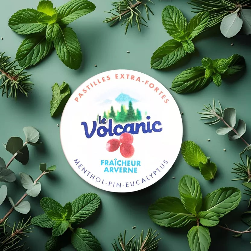 Le Volcanic Pastillen extra-stark (Menthol-Kiefer-Eukalyptus)