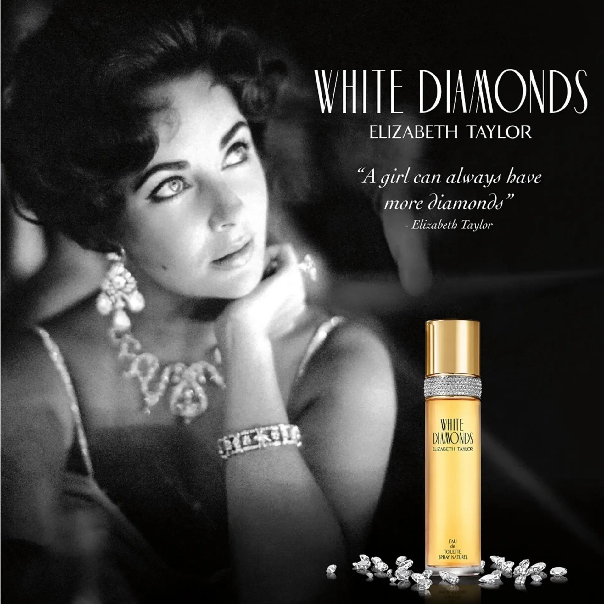 White Diamonds Perfumed Body Powder