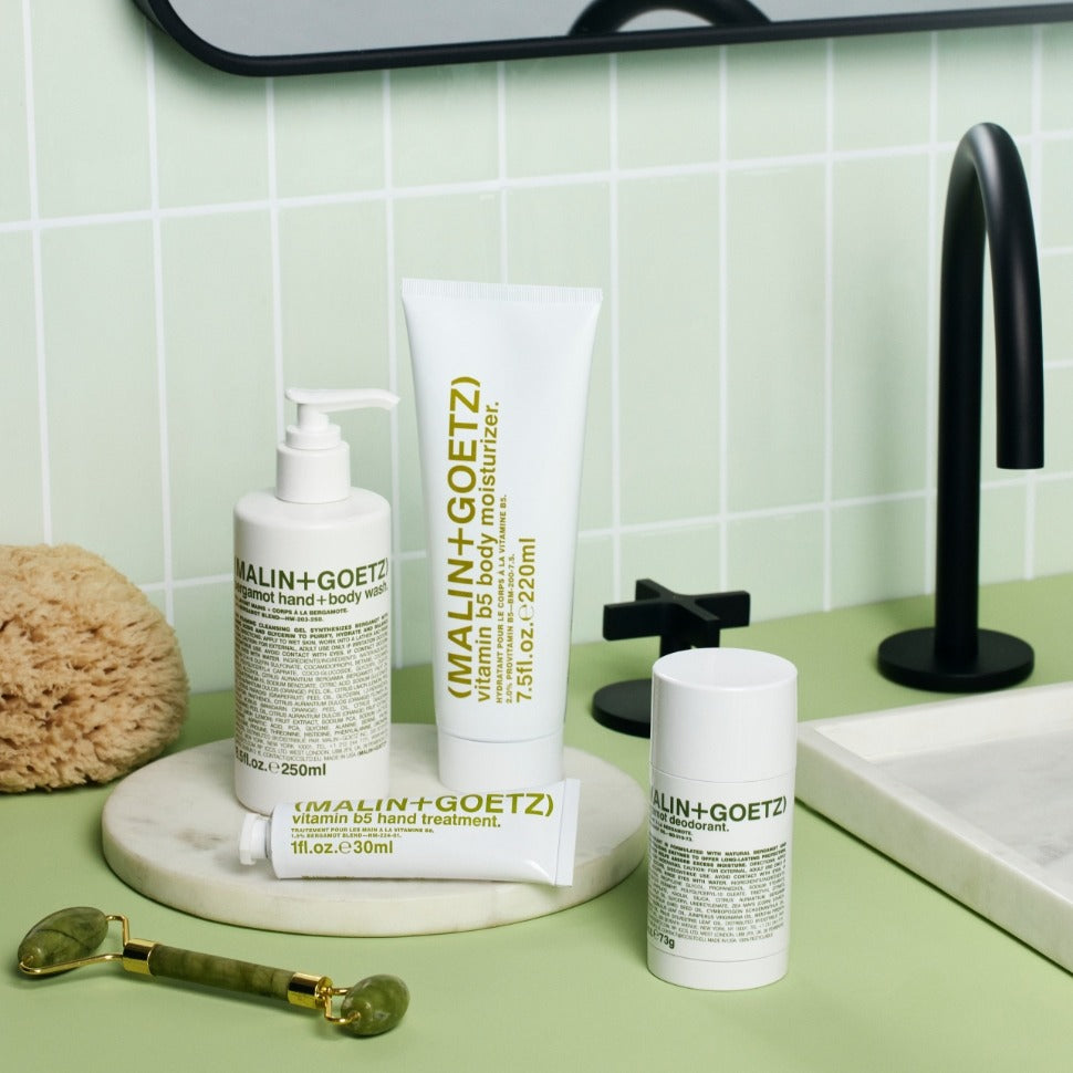 bergamot hand+body wash.
