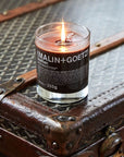 Leather candle.