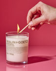 strawberry candle.