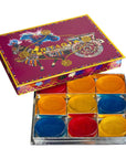 Geschenkbox kardinalsrot mit 9 Glycerin-Seifen
