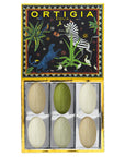 Jungle black gift box with 6 olive oil soaps 