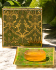 Lime di Sicilia glass bowl with soap